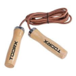 CORDA DA SALTO IN PELLE CON MANOPOLE IN LEGNO TOORX